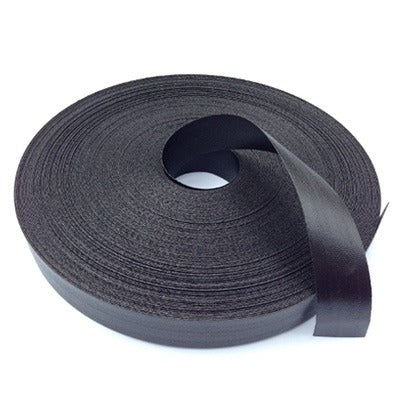 PVC Weldable Webbing Heavy Black Roll