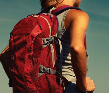 Anefil Bonded Polyester Red Backpack