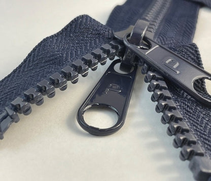 No. 10 Premium Moulded Open Ended Zipping Navy